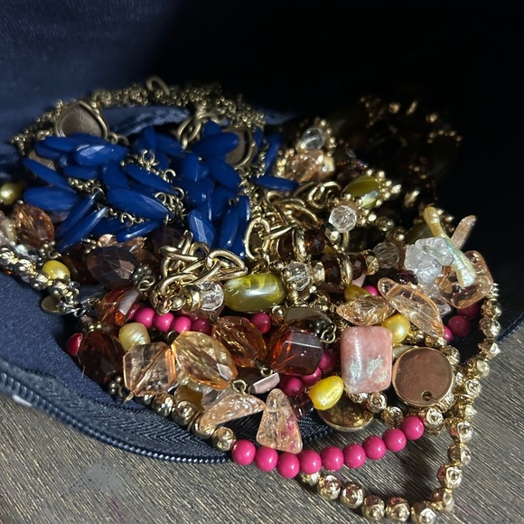 48 Piece Boho/Beaded Jewelry Bundle - Silver and Gold Tones ALL WEARABLE - LOT - Picture 2 of 9